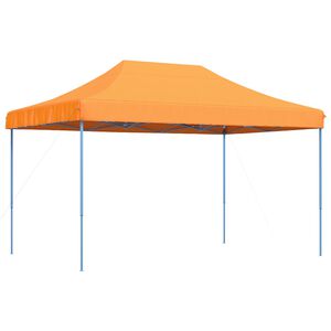 vidaXL Zabavni &scaron;otor 292 x 440 x 315 cm Oranžna Oxford tkanina