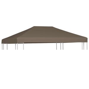 vidaXL Streha za paviljon 310 g/m&sup2; 3x4 m taupe