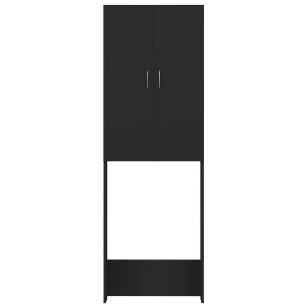 vidaXL Omara za pralni stroj črna 64x25,5x190 cm