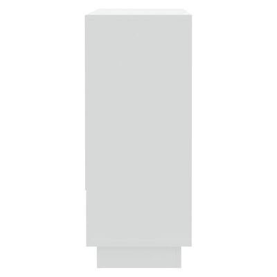 vidaXL Komoda bela 97x31x75 cm iverna plošča