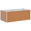 vidaXL Vrtna visoka greda 195 x 100 x 68 cm Cinkana jeklena