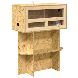vidaXL Terarij Rjava 60 x 30 x 80 cm OSB