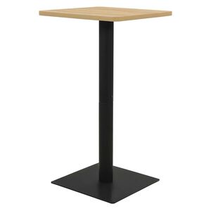 vidaXL Bistro miza barva hrasta 50x50x107 cm