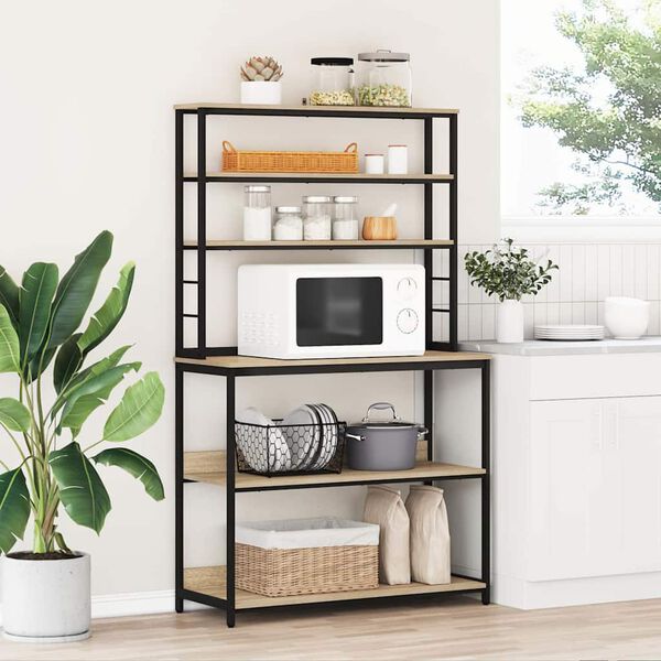 vidaXL Kuhinjska polica Sonoma hrast 100 x 40 x 168 cm Konstruiran les