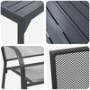 vidaXL Komplet za jedilnico v vrtu 7 pcs Antracit