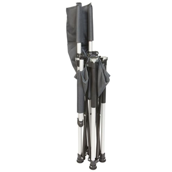 Bo-Camp Zložljiv otro&scaron;ki visok stol aluminijast siv