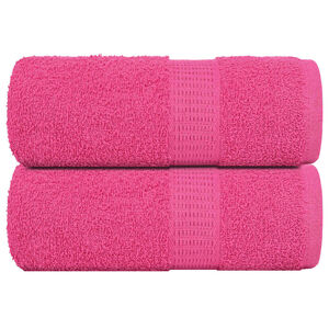 vidaXL Pralne brisače FROGN 2 kosa roza 30x30 cm 360 g/m&sup2;