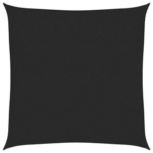 vidaXL Senčno jadro 160 g/m&sup2; črno 3x3 m HDPE
