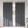 vidaXL Zatemnitvene zavese 2 pcs Svetlo siva 140 x 245 cm Žamet