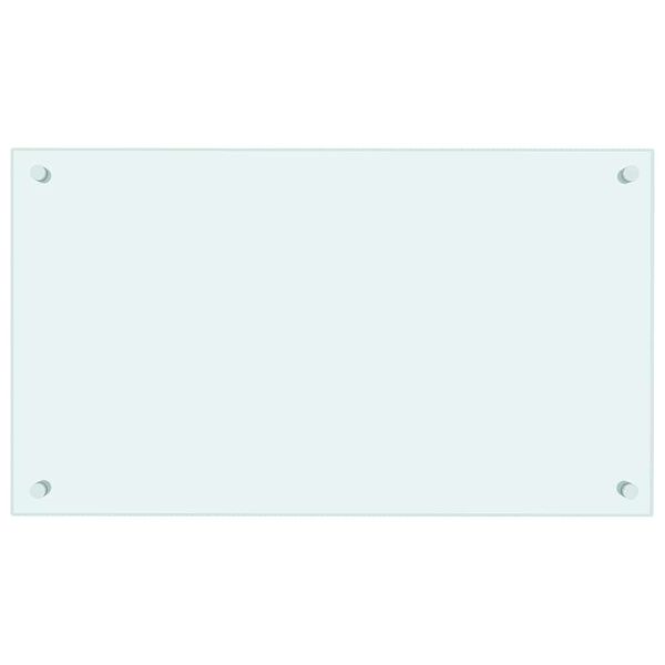 vidaXL Kuhinjska za&scaron;čitna obloga mlečna 70x40 cm kaljeno steklo