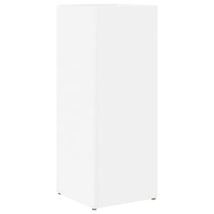 vidaXL Stojalo za dežnik Bela 25 x 24,5 x 64 cm Inženirski les