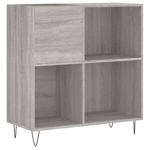 vidaXL Omarica za gramofonske plo&scaron;če siva sonoma 84,5x38x89cm inž. les