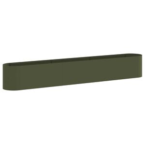 vidaXL Povi&scaron;ana vrtna gredica Olivno zelena 280 x 40 x 40 cm