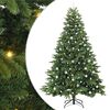 vidaXL Umestno božično drevo med 300 LED Zelena 240 cm PE in PVC