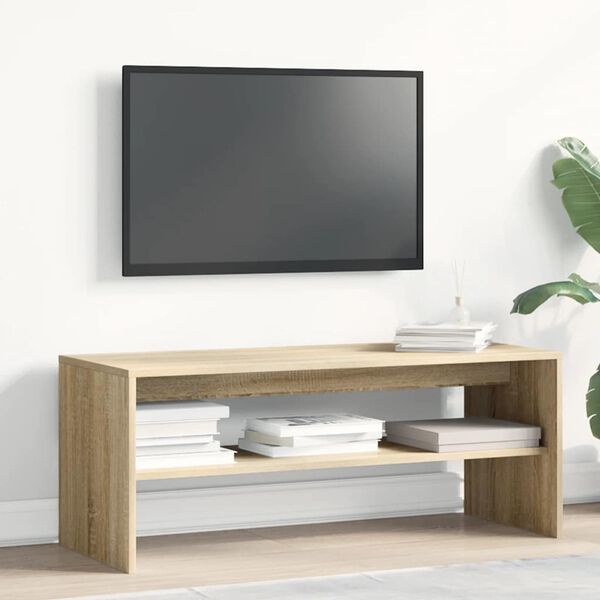 vidaXL TV omarica sonoma hrast 100x40x40 cm iverna plošča