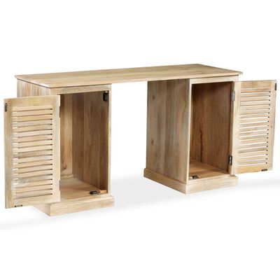 vidaXL Pisalna miza iz trdnega mangovega lesa 140x50x77 cm