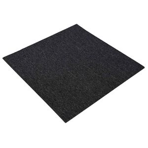 vidaXL Preproga plo&scaron;čica Temno siva 50 x 50 cm 20 kos PP in Bitumen