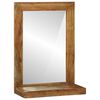 vidaXL Ogledalo za kopalnico Rjava 50 x 22 x 70 cm Masiven les akacije