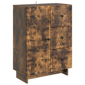 vidaXL Strani &scaron;al Dimljen hrast 66 x 34,5 x 90 cm Inženirski les