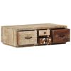 vidaXL Klubska mizica 90x60x30 cm trden mangov les