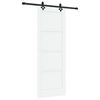 vidaXL Drsna vrata ORKDAL 78 x 211 cm Inženirski les Bela in črna