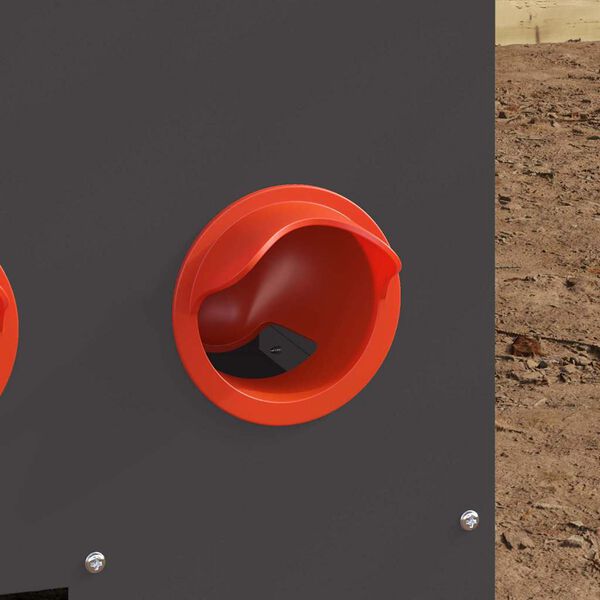 vidaXL Hranilnik za pi&scaron;čance Črna 60,5 x 29 x 51 cm