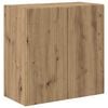 vidaXL TV stenska omara 59,5 x 31 x 60 cm Umetni hrast Inženirski les