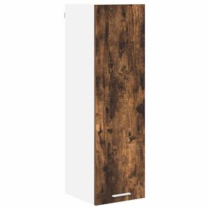 vidaXL Viseča omarica Dimljeni oreh 30 x 31 x 100 cm Konstruiran les