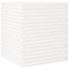 vidaXL Vrtno cvetlično korito belo 60x60x68,5 cm trdna borovina