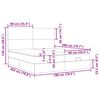 vidaXL Otomanski posteljni okvir z vzmetnicami roza 180x200cm žamet