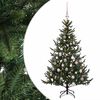 vidaXL Umetna božična jelka z bučko 120 cm 150 LED Toplo bela