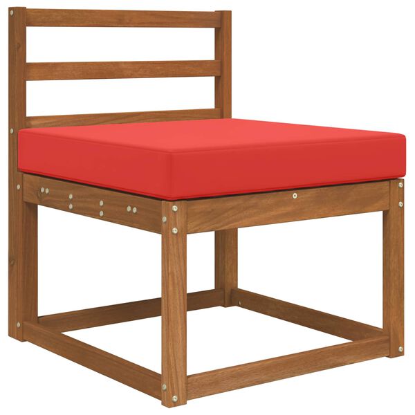 vidaXL Zunanja blazina za kavč Rdeča 60 x 60 x 8 cm Poliester