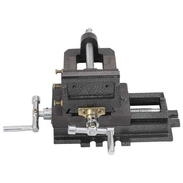 vidaXL Ročni prečni primež za vrtalni stroj 78 mm