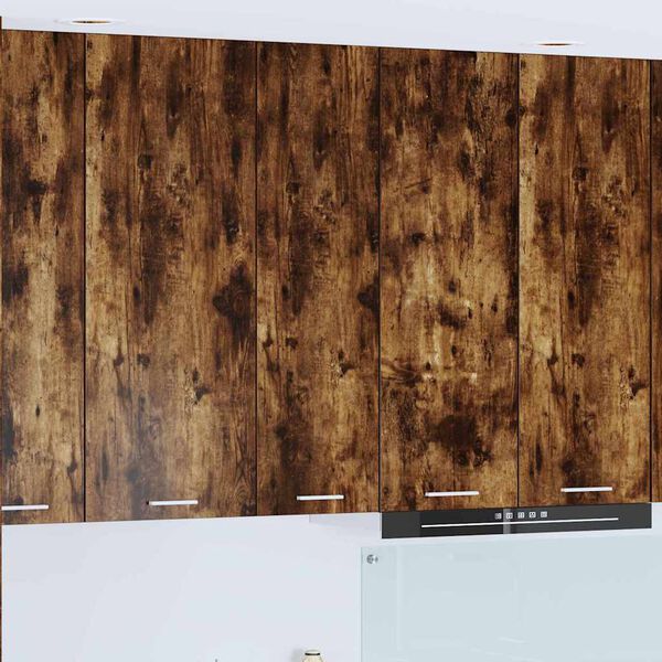 vidaXL Viseča omarica Dimljeni oreh 30 x 31 x 100 cm Konstruiran les