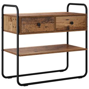 vidaXL Konzolna miza Star les 80 x 40 x 75 cm Inženirski les