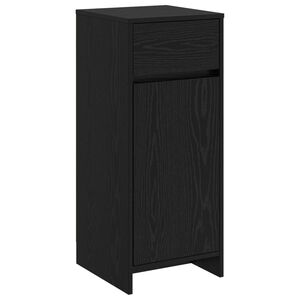 vidaXL Kopalni&scaron;ka omarica Črni hrast 35 x 36,5 x 85 cm Inženirski les