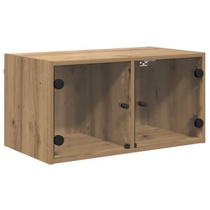 vidaXL Omarica na steni 68 x 37 x 35 cm Konstruiran les Umetni hrast