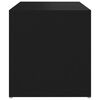 vidaXL Stranska mizica črna 59x36x38 cm iverna plošča