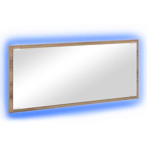 vidaXL Ogledalo Umetni hrast 90 x 8,5 x 37 cm Konstruiran les