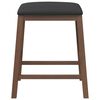 vidaXL Bar stoli z blazinami 2 kosa Brown Solid Wood Rubber