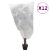 vidaXL Prevleka za rastline iz flisa z vrvico 12 kosi 70 g/m&sup2; 0,8x1 m