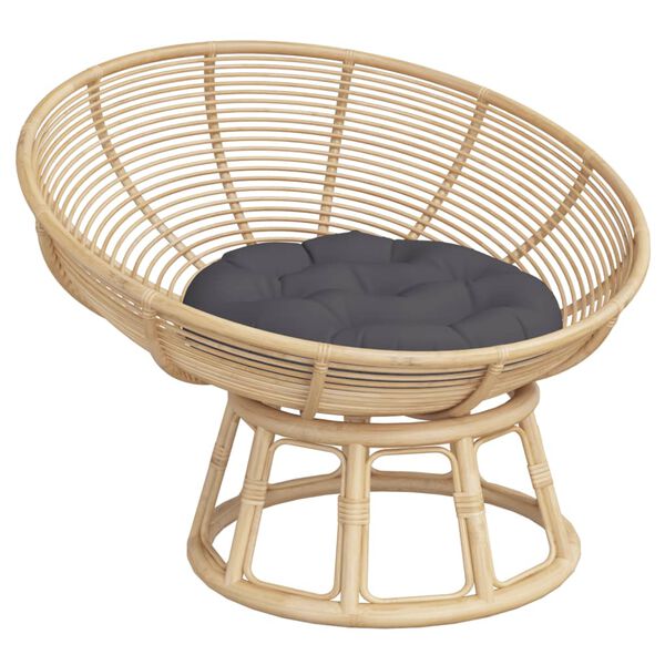 vidaXL Okrogla blazina antracit &Oslash; 60 x 11 cm oxford tkanina