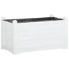 vidaXL Cvetlično korito belo 80x42,5x42 cm PP