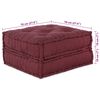 vidaXL Modularni kavč 2 pcs Bordo 140 x 70 x 36 cm blago