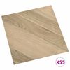 vidaXL Deske za talne obloge 55 pcs Rjava 5,11 m&sup2; PVC