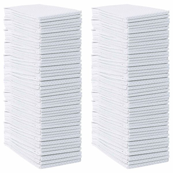 vidaXL Učna podloga za hišne ljubljenčke Enobarvno 100 pcs 120 x 80 cm