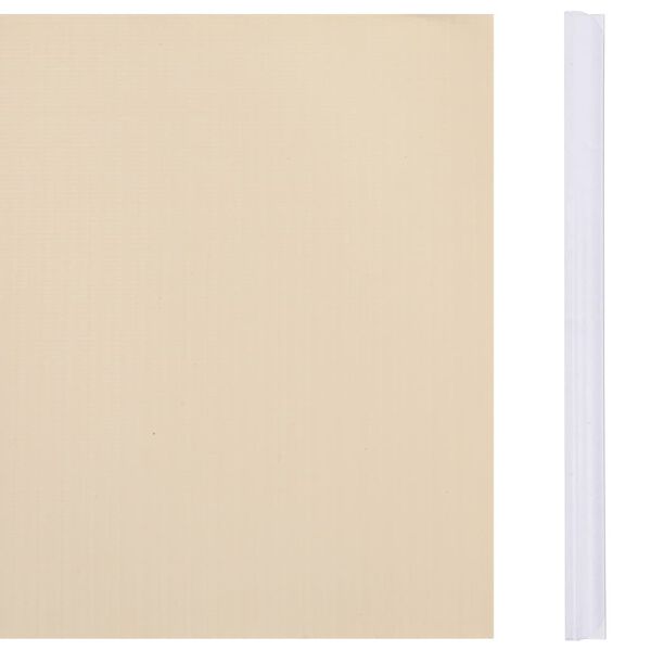 vidaXL Vrtna platna 4 kosi PVC 35x0,19 m krem
