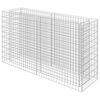 vidaXL Visoka greda gabion pocinkano jeklo 180x50x100 cm