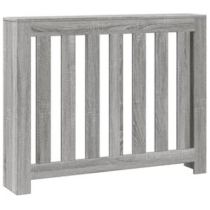 vidaXL Pokrov za radiator siv sonoma 104x20x82 cm inženirski les
