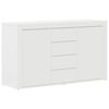 vidaXL Strani &scaron;al s predalom Bela 120 x 36 x 69 cm Konstruiran les